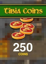Zdjęcie oferty: Najtaniej 250 tibia coin !!! każdy Serwer