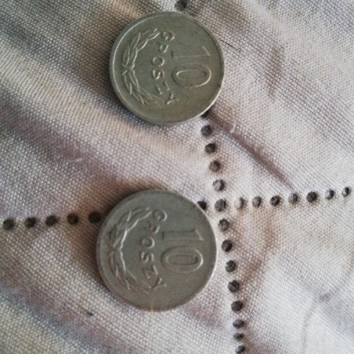 Zdjęcie oferty: 10 groszy bez znaku menniczego.  1974 i 1962