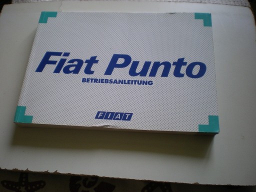 Zdjęcie oferty: Instrukcja Fiat Punto -jęz .niemiecki