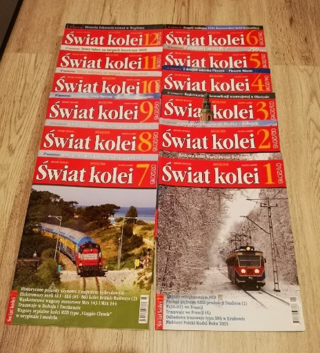 Zdjęcie oferty: Świat kolei - kompletny rocznik 2016 r. 