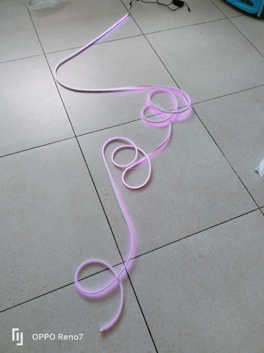 Zdjęcie oferty: Taśma LED neon FLEX wąż fioletowy 5m 12V neonowa