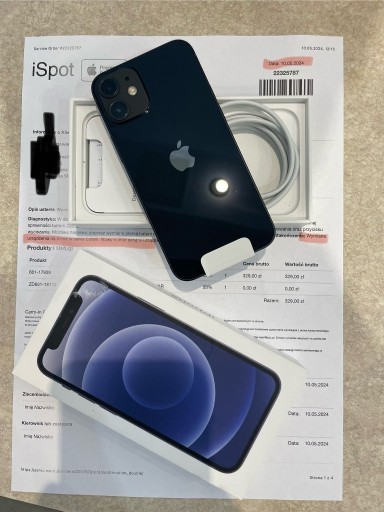 Zdjęcie oferty: NOWY iPhone 12 mini 64GB czarny (rękojmia iSpot)