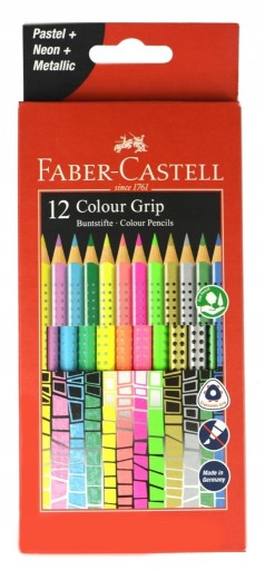 Zdjęcie oferty: FABER-CASTELL Kredki  Pastel Neon Metal 12 sztuk