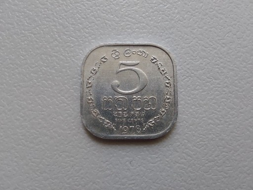 Zdjęcie oferty: 5 centów 1978 Sri Lanka