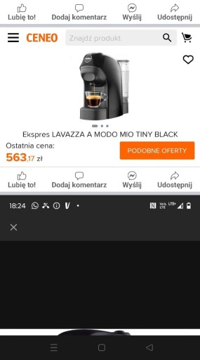 Zdjęcie oferty: Ekspres na kapsułki do kawyLavazza