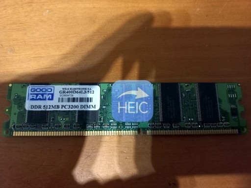 Zdjęcie oferty: Pamięć DDR  512MB PC3200 GOOD RAM