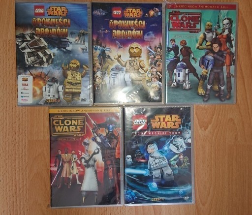 Zdjęcie oferty: STAR WARS ,LEGO STAR WARS ZESTAW 5 DVD