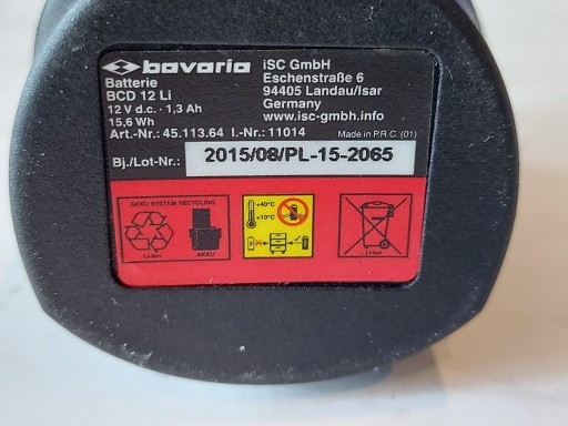 Zdjęcie oferty: Akumulator Bateria Bavaria BCD 12 LI   12V