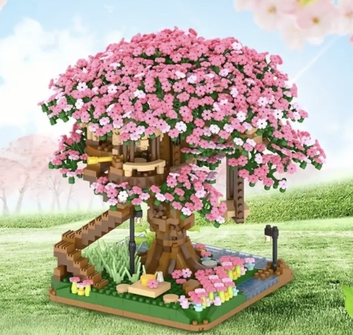 Zdjęcie oferty: Drzewko Wiśniowe Sakura Klocki jak lego dekoracja