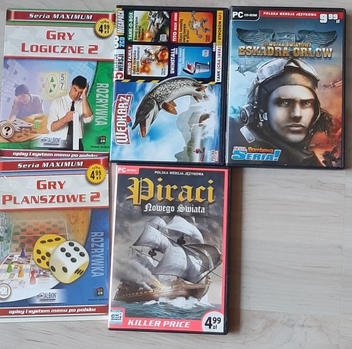 Zdjęcie oferty: Gry Piraci, Wędkarz, Eskadra, Logicze, Planszowe 