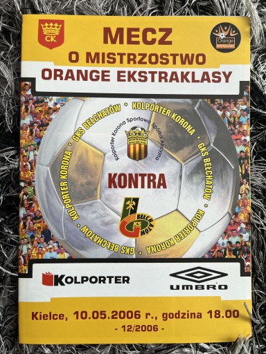 Zdjęcie oferty: Program meczowy Korona Kielce - GKS Bełchatów