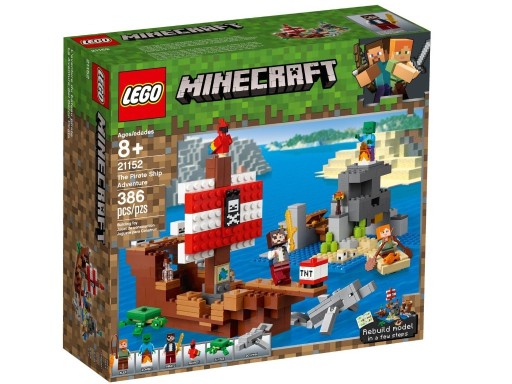 Zdjęcie oferty: LEGO 21152 Minecraft - Przygoda na statku pirackim