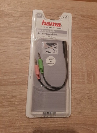 Zdjęcie oferty: Hama minijack 3.5 mm adapter do słuchawek
