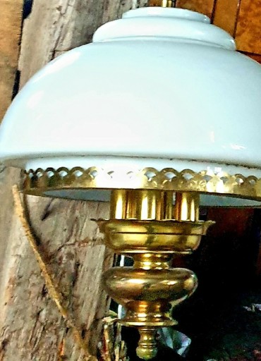 Zdjęcie oferty: Piękna, stara, mosiężna lampa, żyrandol