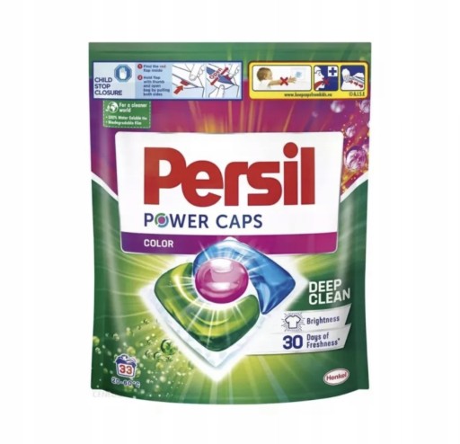 Zdjęcie oferty: Kapsułki do prania Persil POWER CAPS COLOR 33 szt.