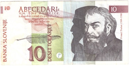 Zdjęcie oferty: Słowenia, banknot 10 tolarjev 1992 - st. 3