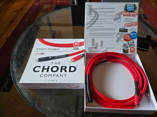 Zdjęcie oferty: CHORD SHAWLINE X ARAY INTERKONEKT STEREO RCA 2x RCA 1,5m - oryginalny