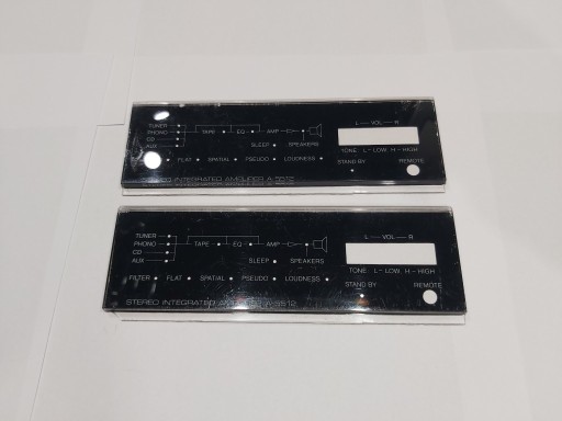 Zdjęcie oferty: RADMOR A-5512 wklejka panela czarna Unitra Diora