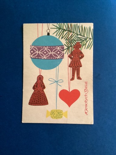 Zdjęcie oferty: 2699. HALINA GUTSCHE - POCZTÓWKA - „BOŻE NARODZENIE” - 1963 rok 