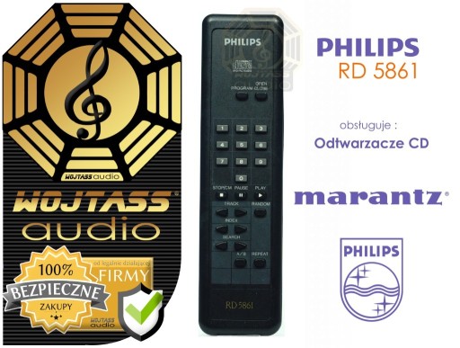 Zdjęcie oferty: ORYGINALNY pilot Philips CD RD5861 MARANTZ