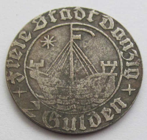 Zdjęcie oferty: 2 guldeny 1932 r. Wolne Miasto Gdańsk - kopia