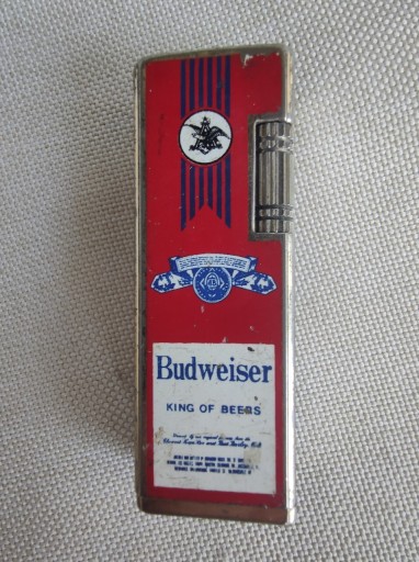 Zdjęcie oferty: Zapalniczka vintage Budweiser. Boczny iskrownik. 