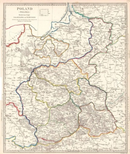 Zdjęcie oferty: Polen -Polska reprint XIX w. map