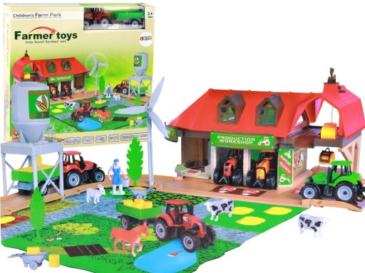 Zdjęcie oferty: Zestaw Duża Farma Traktor z Przyczepą Akcesoria