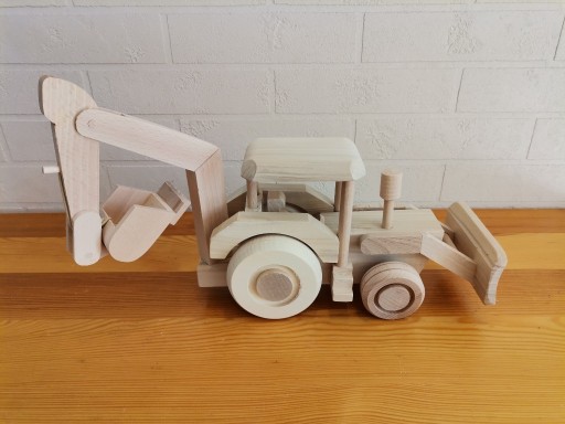 Zdjęcie oferty: Drewniany pojazd - koparka - EKO zabawki
