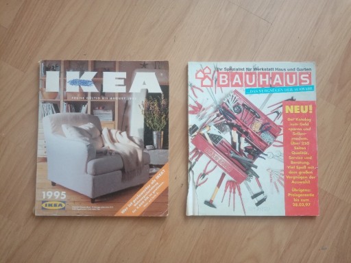 Zdjęcie oferty: Katalog IKEA  _ 1995 Szwecja + BAUHAUS  _ 1997