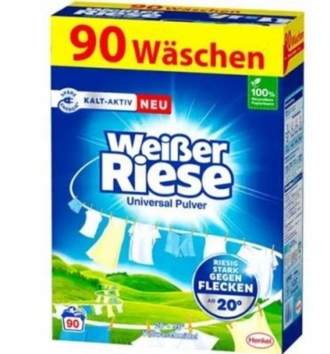 Zdjęcie oferty: Proszek do prania Weiber Riese Uni 4,5 kg DE