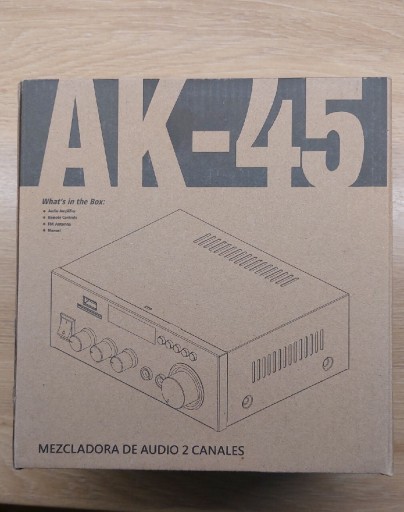 Zdjęcie oferty: Wzmacniacz audio AK45 Stereo 2.0 Kanał Bluetooth Radio FM USB SD