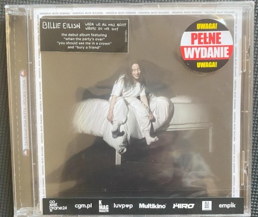 Zdjęcie oferty: Billie Eilish: When We Fall Asleep, Where Do We Go? 