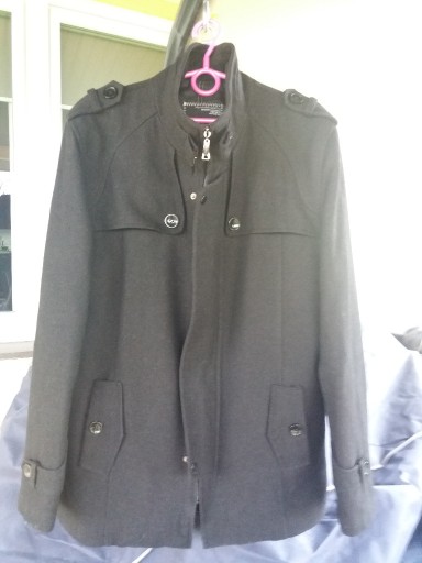 Zdjęcie oferty: Płaszcz męski w kolorze czarnym