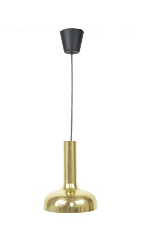 Zdjęcie oferty: Złota lampa wisząca, lata 70 vintage design