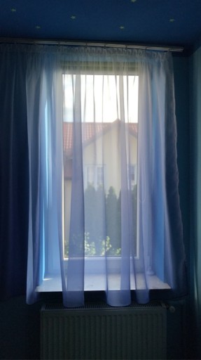 Zdjęcie oferty: Firany ombre biało-niebieskie 250x160