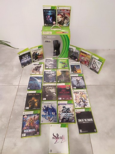 Zdjęcie oferty: Xbox 360 Slim 250 GB 24 gry Box