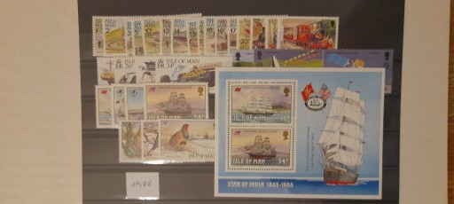 Zdjęcie oferty: 1988 Isle of Man Mi.351-387+bl.10** Pełny rocznik