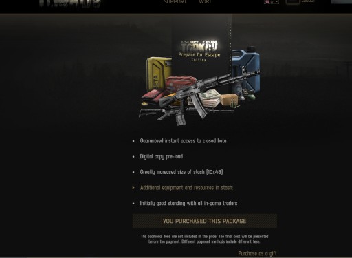 Zdjęcie oferty: Escape from Tarkov PC konto prepare to escape 