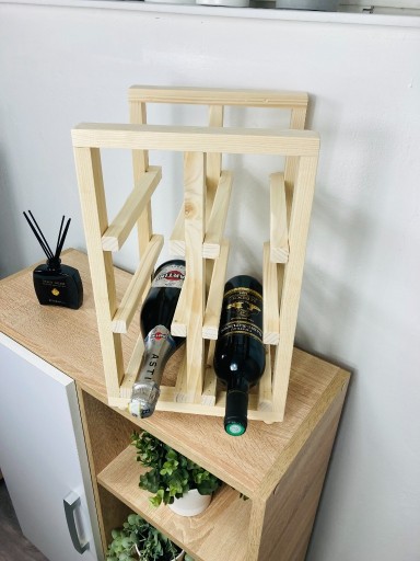 Zdjęcie oferty: stojak na wina na 6 szt. drewno 