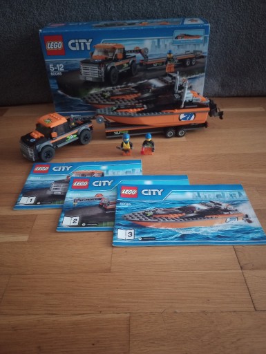 Zdjęcie oferty: Lego City 60085 4x4 with Powerboat kompletny