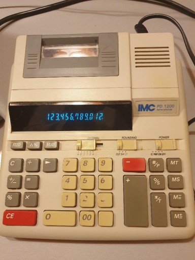 Zdjęcie oferty: Kolekcjonerski kalkulator drukujący IMC PD-1200
