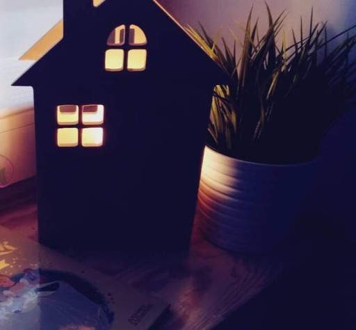 Zdjęcie oferty: Lampka nocna domek Handmade  pokój dziecięcy 