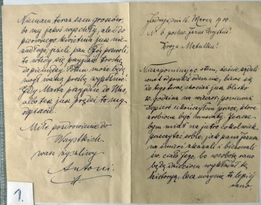 Zdjęcie oferty: Witosław lstare listy z 1900 ,1908,1899 roku