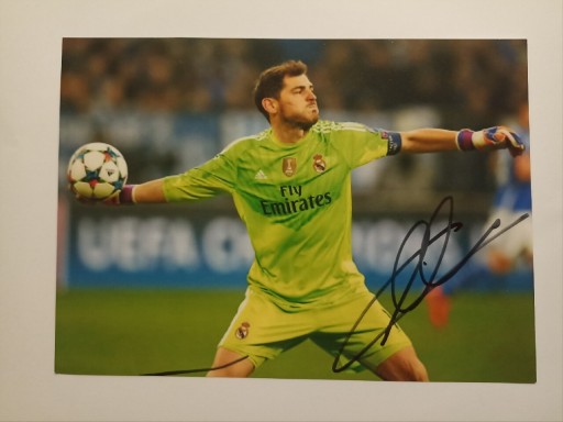 Zdjęcie oferty: Autograf Iker Casillas! Real, Porto, Hiszpania 