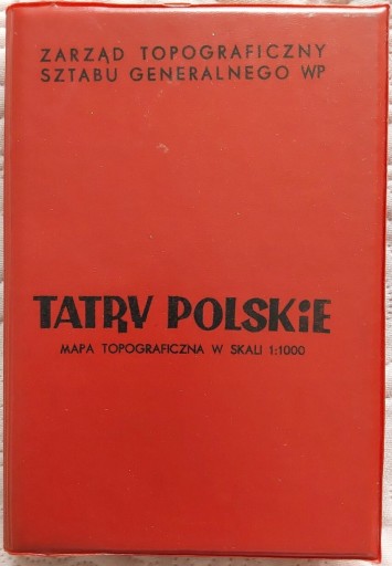 Zdjęcie oferty: Tatry Polskie, mapy topograficzne w skali 1:10000