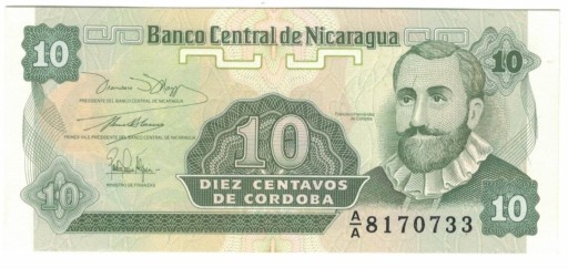 Zdjęcie oferty: Nicaragua 10 Centavos 1991 r