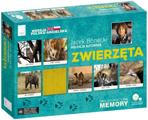 Zdjęcie oferty: Gra edukacyjna memory - Zwierzęta Jacek Bonecki