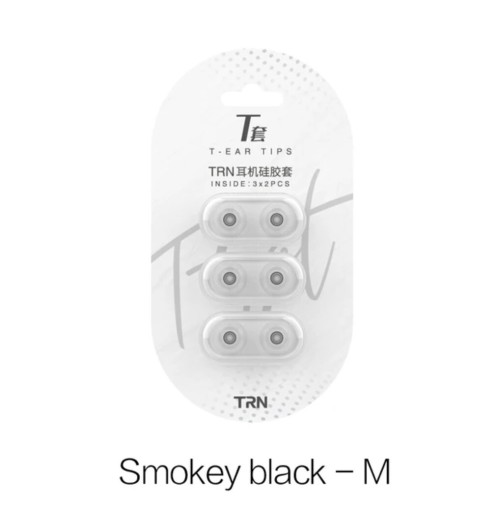 Zdjęcie oferty:  TRN T Smokey Black w rozmiarze M nakładki do IEM