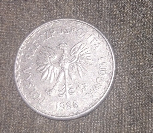 Zdjęcie oferty: Moneta PRL 1 zł 1986